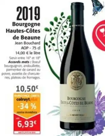 Colruyt Bourgogne Hautes-Côtes de Beaume offre