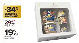 Carrefour Jean larnaudie coffret offre