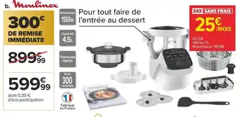 Carrefour Moulinex companion xl + 2 accessoires supplémentaires offre