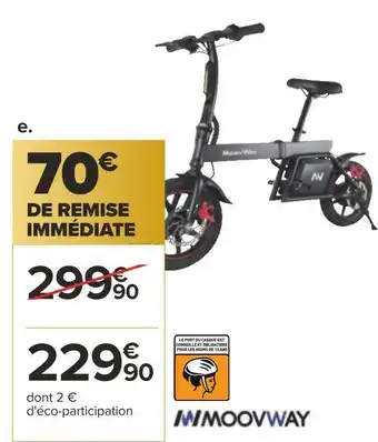 Carrefour Draisienne électrique pliable offre