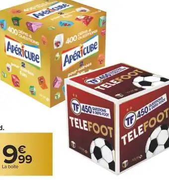 Carrefour Collection boîtes de jeux roll'cube offre