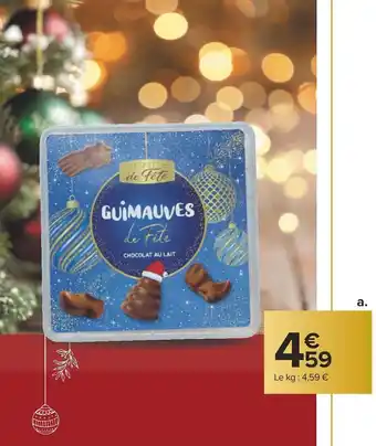 Carrefour Esprit de fête guimauves offre