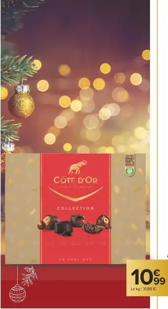 Carrefour Côte d'or assortiment chocolats collection offre
