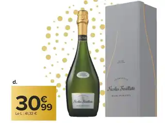 Carrefour Nicolas feuillatte champagne cuvée spéciale offre