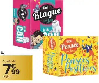 Carrefour Collection éphémérides par jour 2023 offre