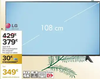 Carrefour Lg téléviseur led 4k offre