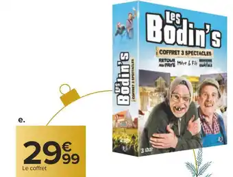 Carrefour Coffret dvd 3 spectacles les bodin's offre