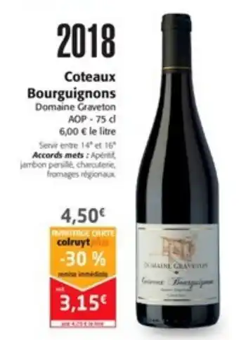 Colruyt Coteaux Bourguignons offre