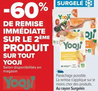 Carrefour Yooji -60% de remise immédiate sur le 2ème produit sur tout yooji offre