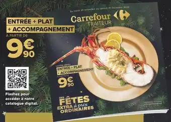 Carrefour Carrefour traiteur entrée + plat + accompagnement offre
