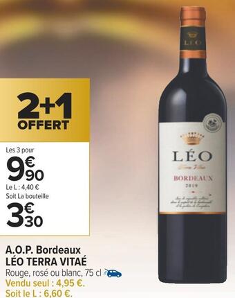 Carrefour A.o.p. bordeaux léo terra vitaé offre