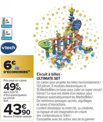 Carrefour Vtech circuit à billes - ultimate set offre