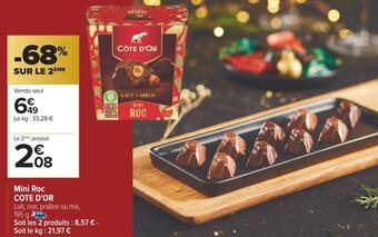Carrefour Cote d'or mini roc offre
