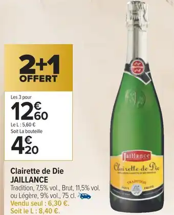 Carrefour Jaillance clairette de die offre