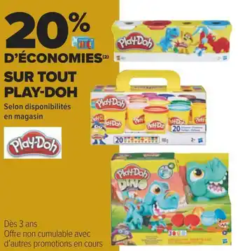 Carrefour Play-doh 20% d’économies sur tout play-doh offre