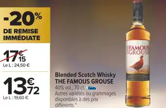 Carrefour The famous grouse blended scotch whisky offre