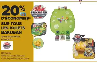 Carrefour Bakugan 20% d’économies sur tous les jouets bakugan offre