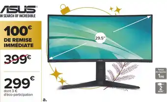 Carrefour Asus ecran gaming incurvé offre