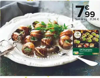 Carrefour Market Carrefour extra escargots préparés à la bourguignonne offre