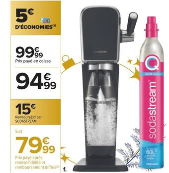 Carrefour Sodastream machine à gazéifier offre