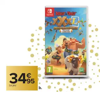 Carrefour Jeu astérix & obélix xxxl le bélier d'hibernie pour nintendo switch offre