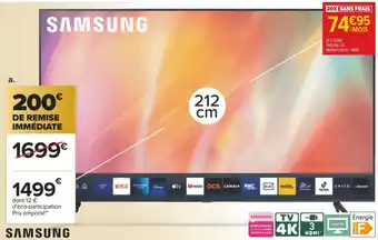 Carrefour Samsung téléviseur led 4k offre