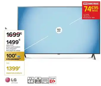 Carrefour Lg téléviseur oled 4k offre