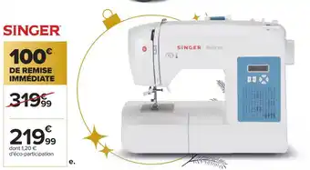 Carrefour Singer machine à coudre électronique offre