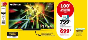 Hyper U Hisense téléviseur oled 4k 55 offre