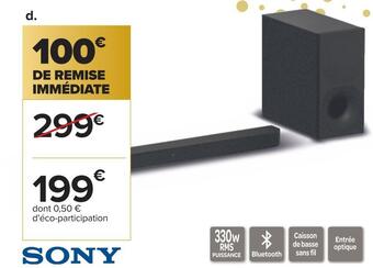 Carrefour Sony barre de son offre