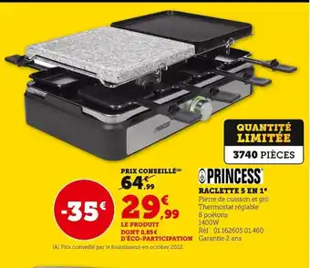 Super U Raclette 5 en 1 offre