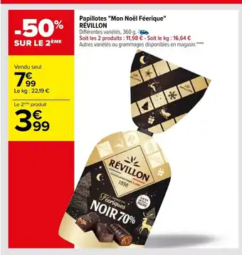 Carrefour Papillotes "Mon Noel Feerique" Revillon offre