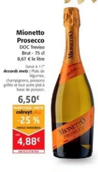 Colruyt Mionetto Prosecco offre