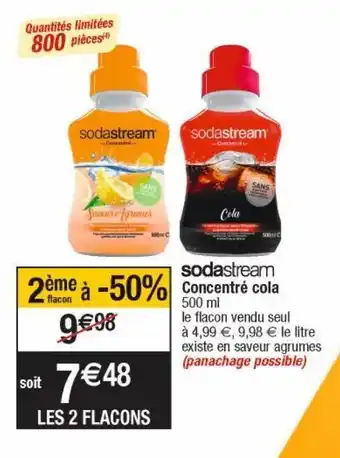Cora x Carrefour Sodastream concentré cola offre