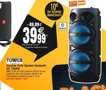 Enceinte party speaker bluetooth réf.t58006