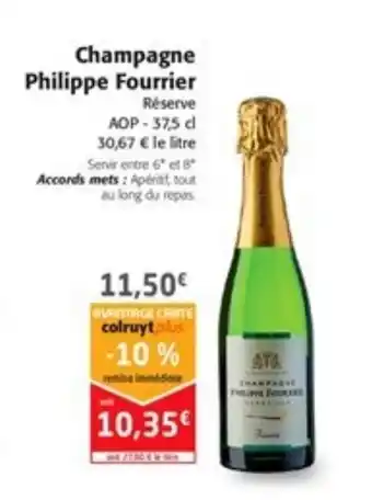 Colruyt Champagne Philippe Fourrier offre