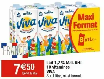 Lait 1.20% m.g uht 10 vitamines viva