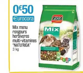 Mix menu rongeurs herbivores multi-vitamines