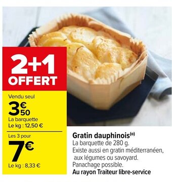 Carrefour Gratin Dauphinois offre