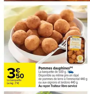 Carrefour Pommes Dauphines offre