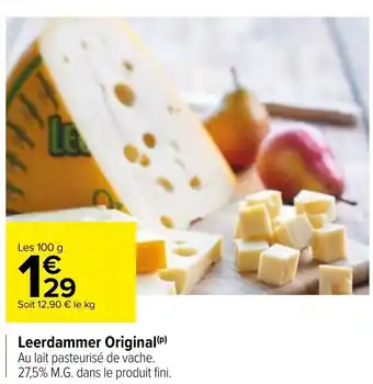 Carrefour Leerdammer Original offre