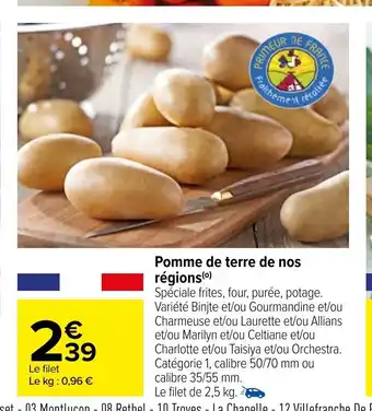 Carrefour Pomme De Terre De Nos Regions offre