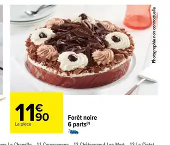 Carrefour Foret Noire 6 Parts offre