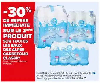 Carrefour Sur toutes Les Eaux Des Alpes Carrefour Classic offre