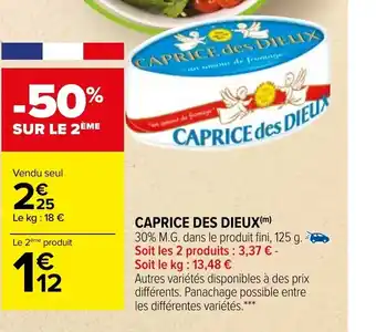 Carrefour Caprice Des Dieux offre