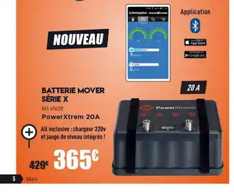 Narbonne accessoires Batterie Mover Série X Power Xtrem 20a offre