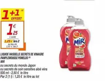 Liquide Vaisselle Secrets De Vinaigre Pamplemousse Pomelos Mir