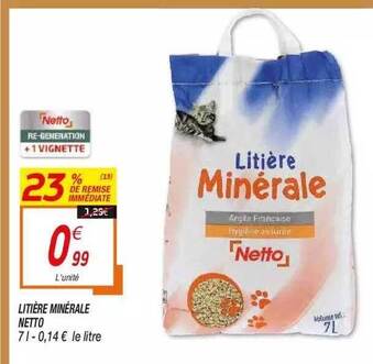 Netto Litière Minérale Netto offre