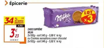 Netto Choco Suprême Milka offre