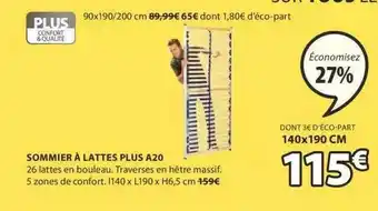 JYSK Sommier à Lattes Plus A20 offre